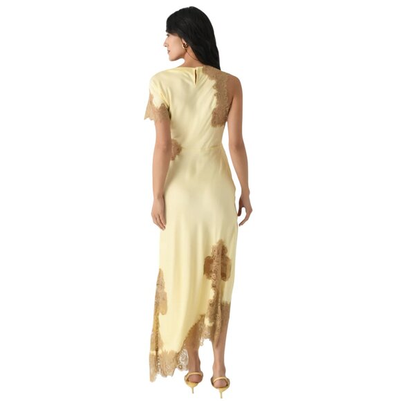 A.L.C. Alessia Satin and Lace Maxi Dress Size S/XS 2 US NEW - Picture 4 of 12